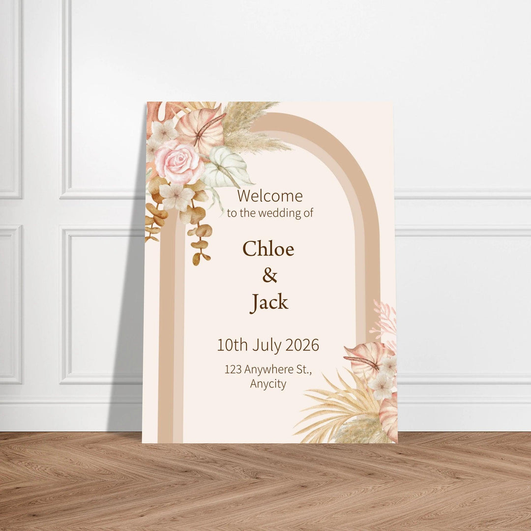 Bohemian Chic Wedding Welcome Sign - Wed Collective