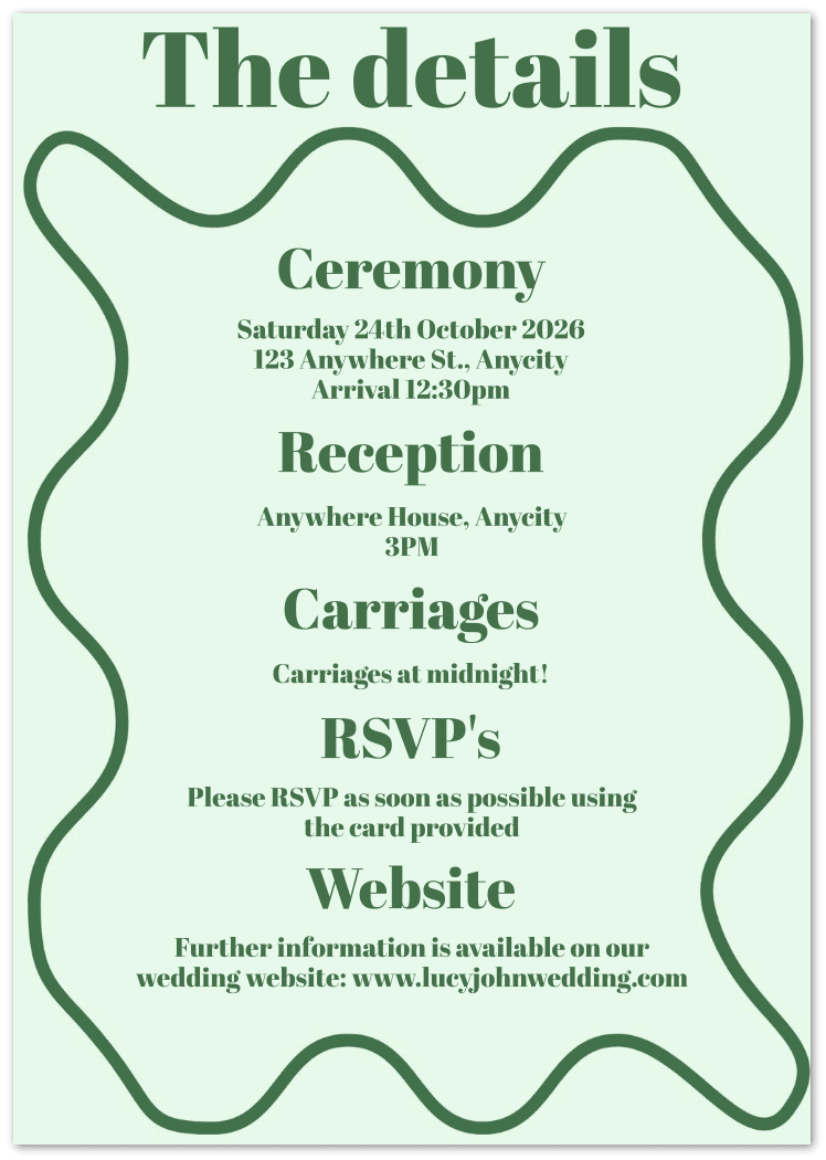 Romantic Retro Wedding Invitations - Sample - Wed Collective
