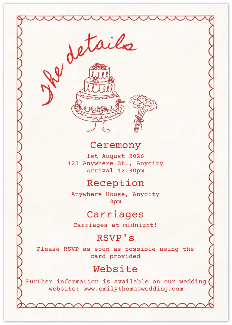 Handwritten Happiness Wedding Invitations - Sample - Wed Collective