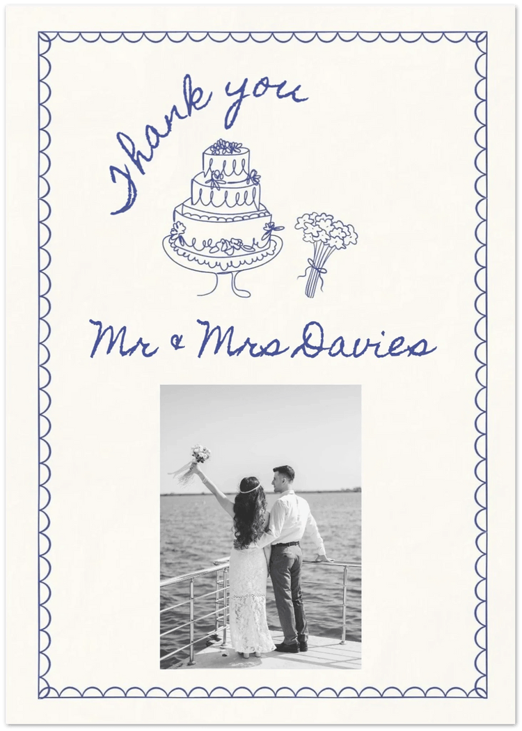 Handwritten Happiness Thank You Cards - Sample - Wed Collective