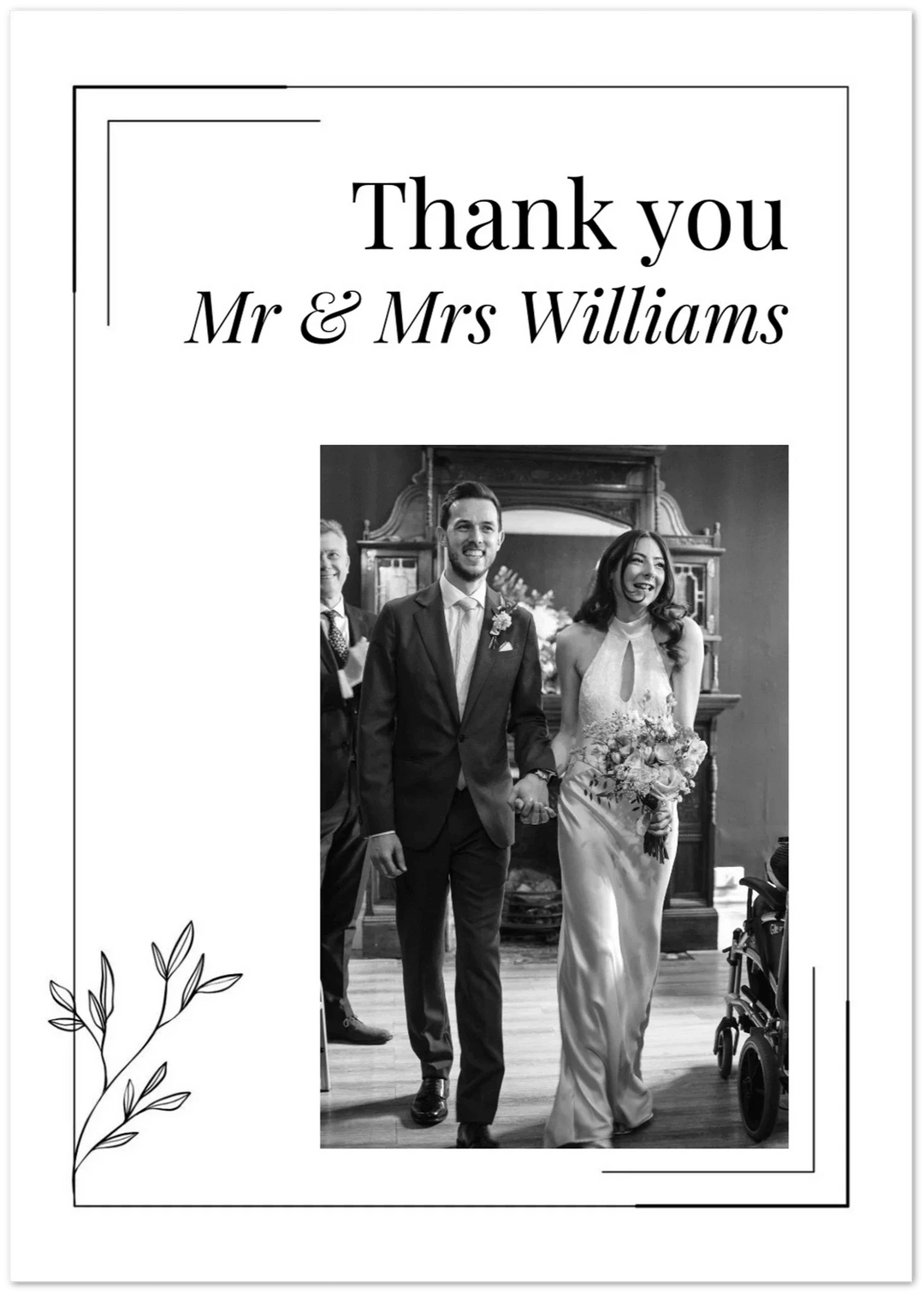 Modern Minimalist Thank You Cards - Sample - Wed Collective