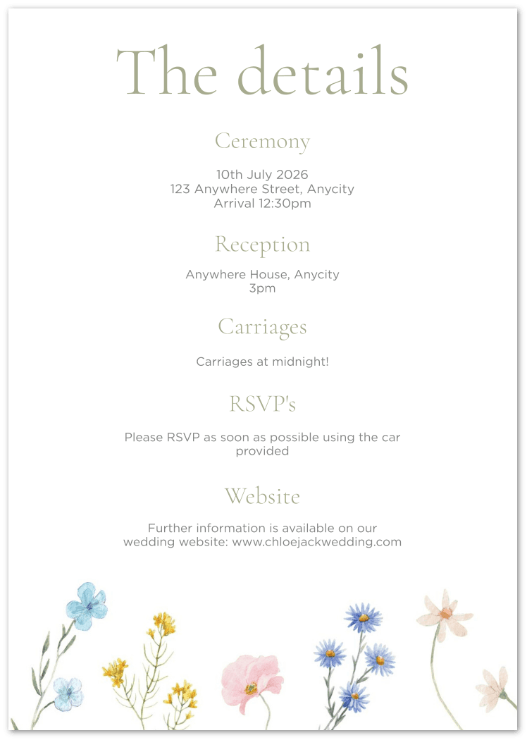 Floral Extravaganza Wedding Invitations - Sample - Wed Collective