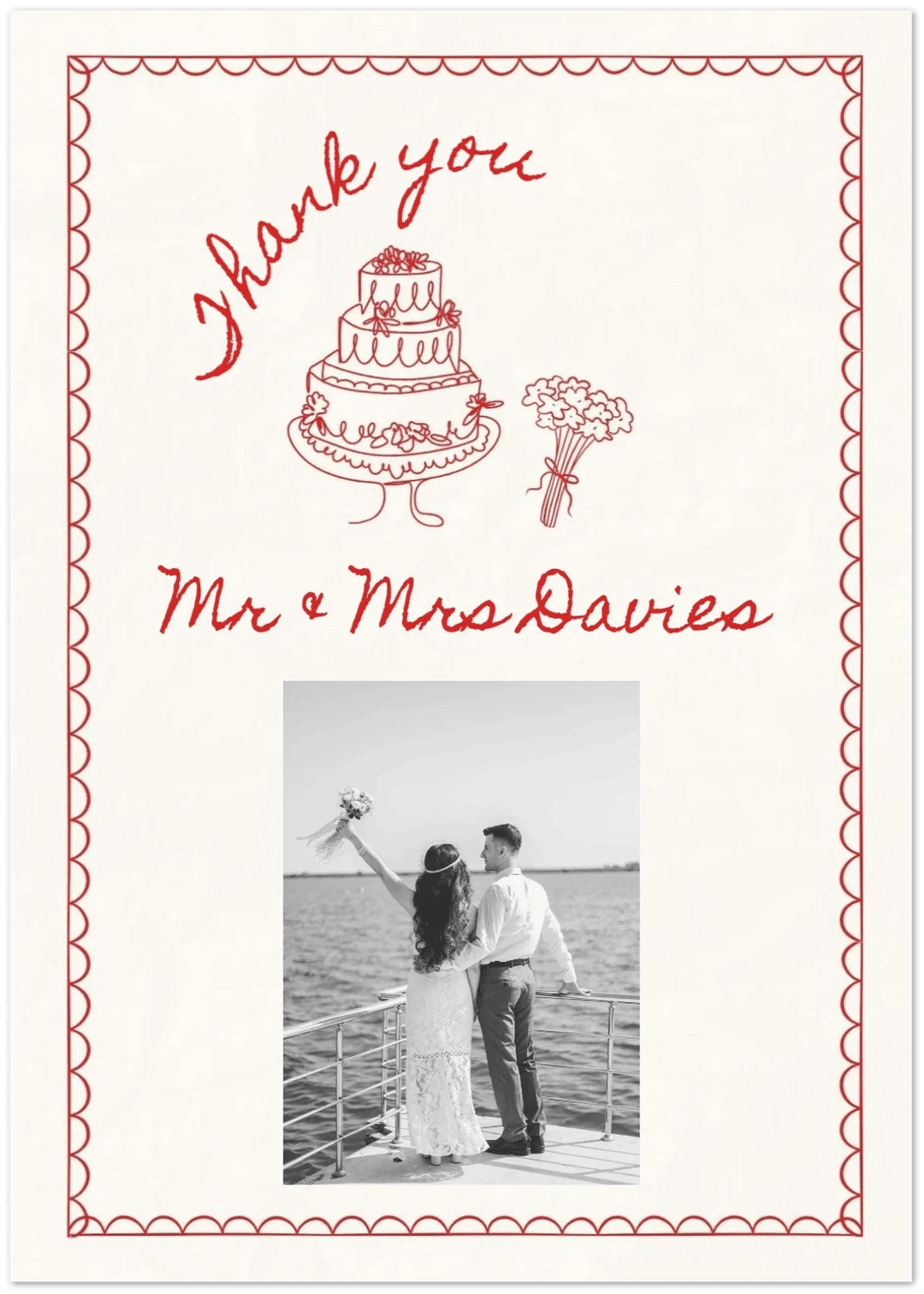 Handwritten Happiness Thank You Cards - Sample - Wed Collective