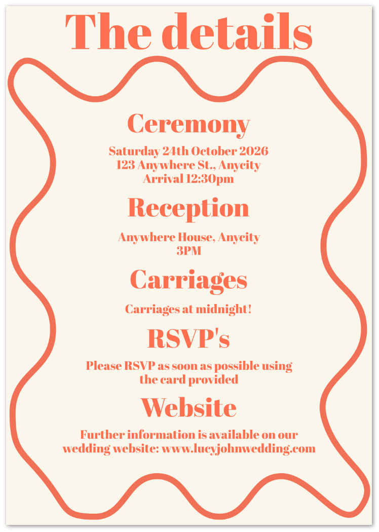 Romantic Retro Wedding Invitations - Pack of 10 - Wed Collective