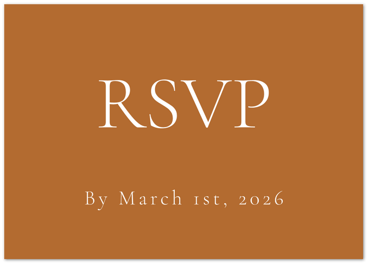 Sophisticated Simplicity RSVPs - Pack of 10 - Wed Collective