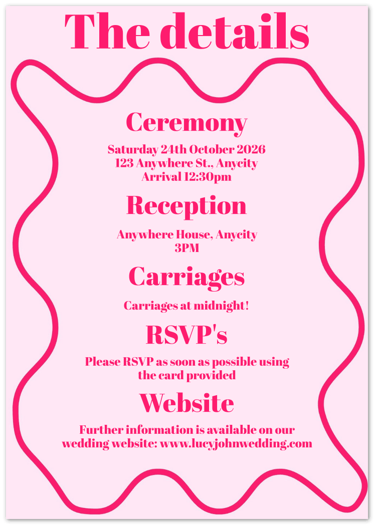 Romantic Retro Wedding Invitations - Pack of 10 - Wed Collective